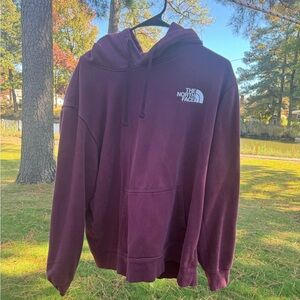 The North Face Half Dome Pullover Hoodie Mens Large Red Cotton Blend Hiking